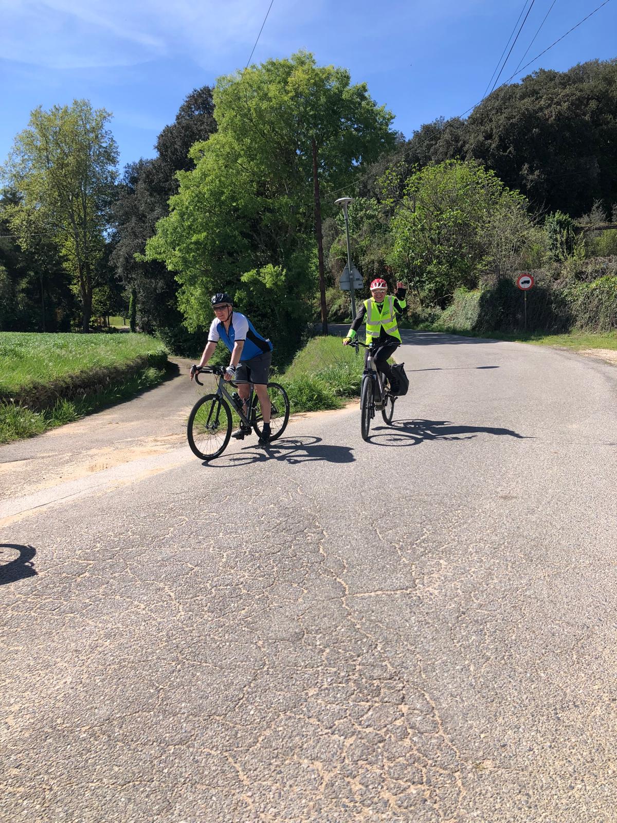 On the bikes